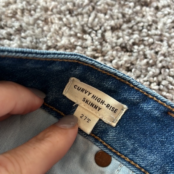 EUC Madewell Curvy High Rise Skinny Sz 27T - Picture 3 of 6